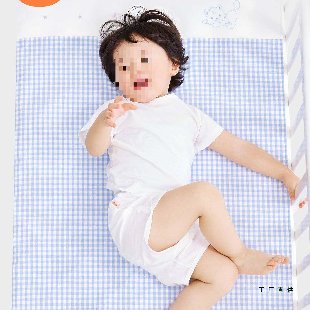 苎麻隔尿UIH垫儿水可大尺寸防床单棉质透气儿童洗隔夜婴床垫夏季