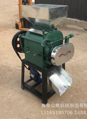 商用电机动五谷杂粮米挤扁黄豆挤机扁新型对辊式豆扁机48OSC型玉