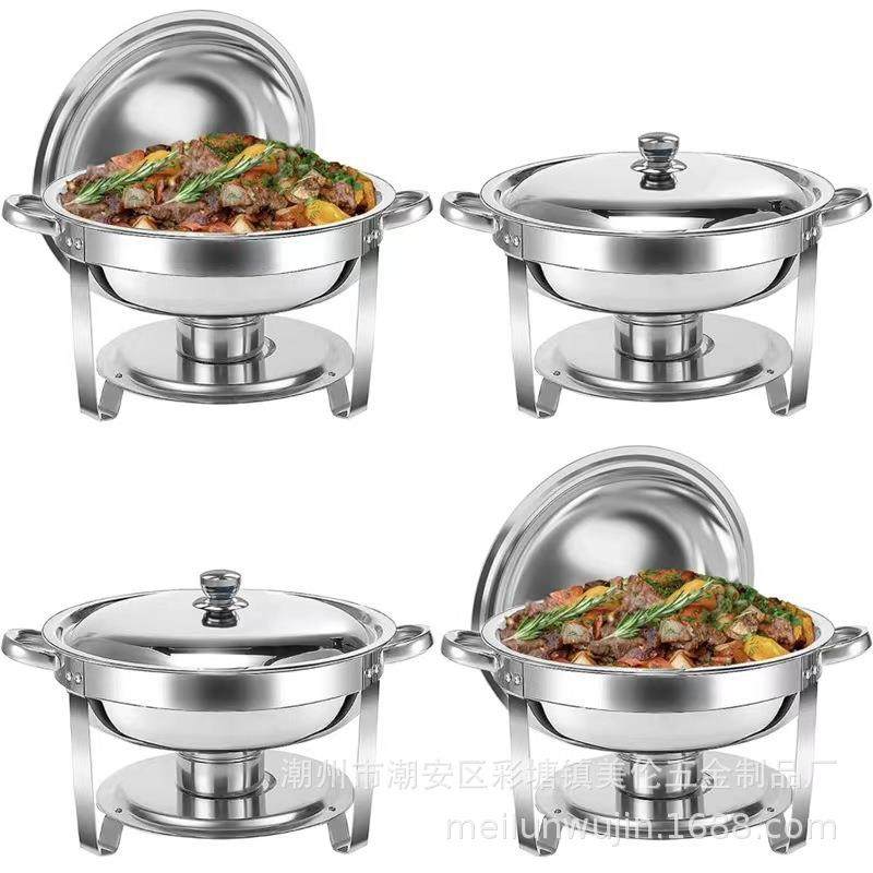 家直ML-171销源不锈圆钢酒精炉跨境货形酒店带盖亚马厂逊可拆卸自