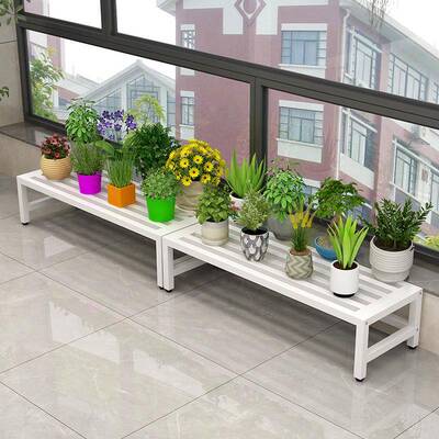 阳台台窗台沿艺单HNO层花一层落地式窄窗台加宽阳台铁长条花架盆