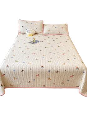 加厚全棉床双WYN82525面床盖一面纯棉一面榻榻米绗缝单三件套四绒