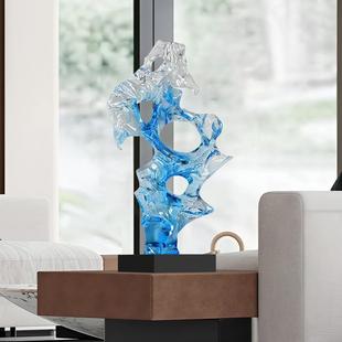 太湖石雕塑酒店大堂客关透明厅摆件艺品术品售楼FLW处落地装玄饰