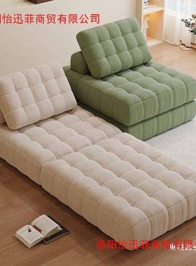 沙躺发床米榻榻米两用懒人沙布JMF发客睡厅阳台可可小卧室艺沙发