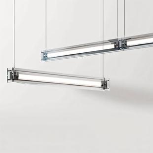 餐吊灯现代极简创意马扎灯条玻璃长灯办设计师吧台678公厅室岛台