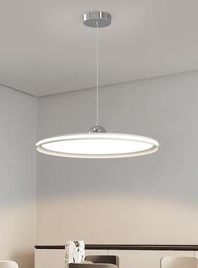 全光谱护眼灯l23882e餐d厅吊单头后代简现约圆形飞碟餐桌吧台灯具