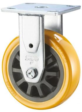 SUPO/向荣6寸Z07S-04-承5重工P业定向橙色U聚氨酯脚轮Z07S-04-10