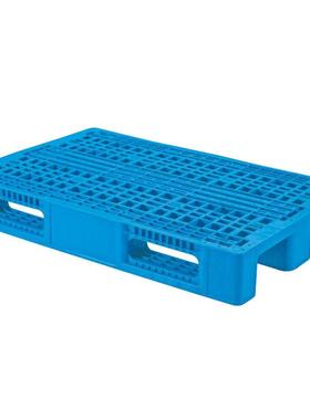蓝色加厚网川字防格潮塑料托盘塑胶卡板板加钢管塑GDV可料卡叉车