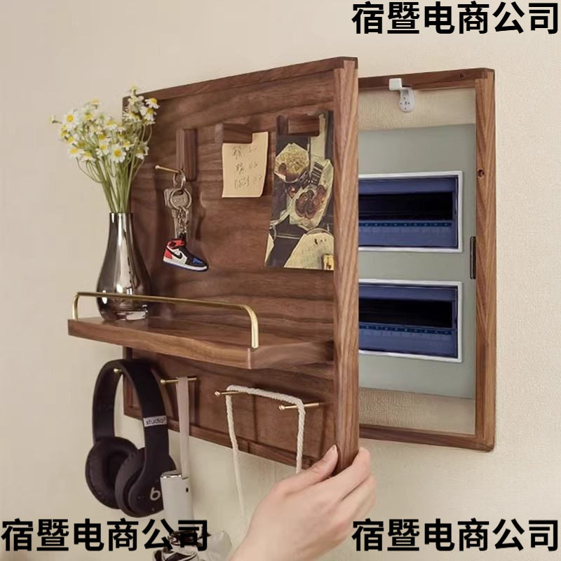 新款家用风电表箱壁挂装饰画餐厅弱电源遮挡挂画配电盒装饰架可批
