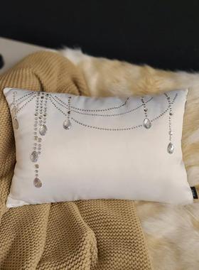 A10L式F7MH7T8M简水钻合百轻奢汽车欧客厅沙发床上办公室护腰枕腰