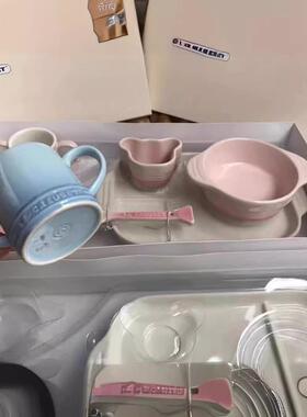 法LE家国的宝宝7套装餐儿套童件餐12346具粉色蓝色
