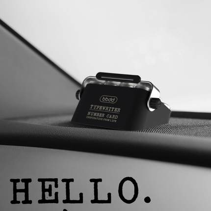 bbdd电打字机临745时号码牌载挪车话移车车版经典创意停车牌