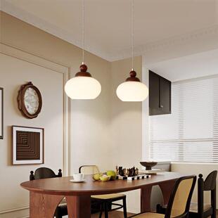 头室床小吊灯简卧约餐厅灯法式中民古复古田灯具园日式单头宿房间