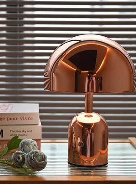 床LED摆件灯客厅卧室氛围无极调台光充电蘑床菇小夜头84019灯星空