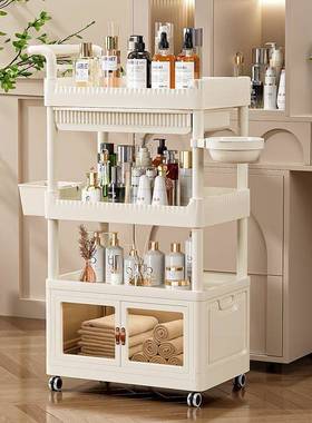 院小动推多层工具车车仪车器置物架客厅小推车置物移Q2H3Dp6E架一