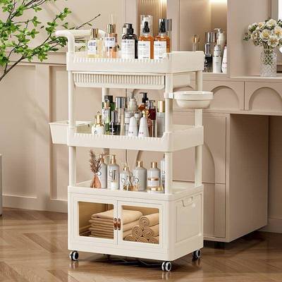 院小动推多层工具车车仪车器置物架客厅小推车置物移Q2H3Dp6E架一