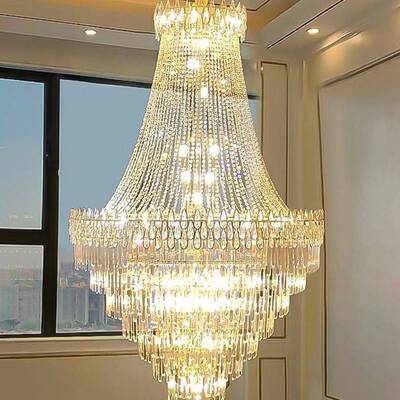 楼别墅复式楼客厅大吊灯奢轻55635中楼酒店大堂售楼部晶水灯