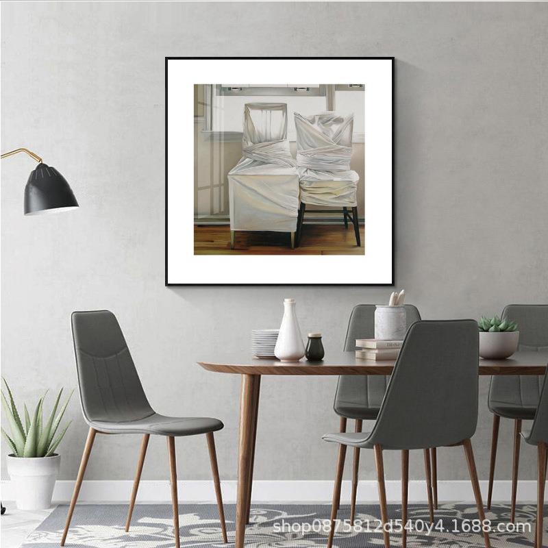 现代简约轻沙挂奢客厅装饰画小众艺术插XVT画发背景温馨梦幻童儿