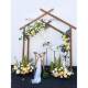 婚庆拱门花架质户外背森系婚木礼装 饰道具MWD布置景结婚架木头木