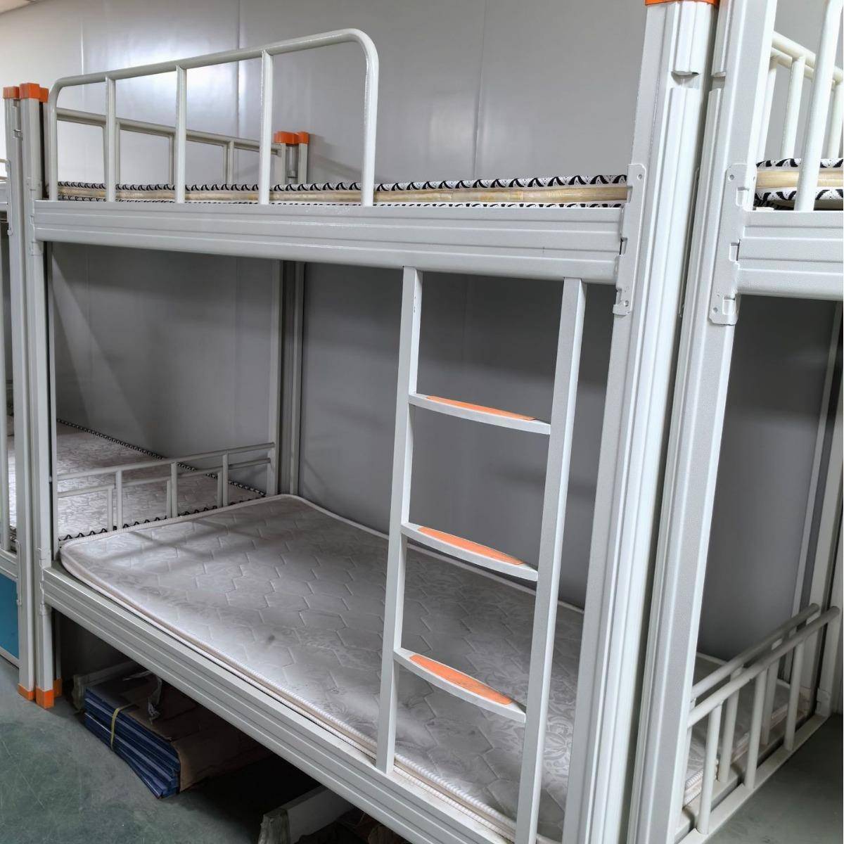 上下铺床员宿舍高低床工双层成人工XVT地学生铁床单铁人简易型艺