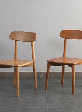 北桌美黑胡桃木餐29683椅现家用代椅靠背椅家具全实木子原木餐椅