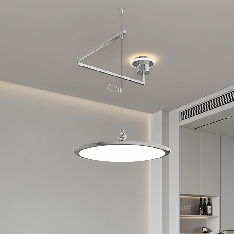 薄全摇光谱护眼餐桌吧台灯中古超包奢可移位带臂飞碟931餐轻厅吊