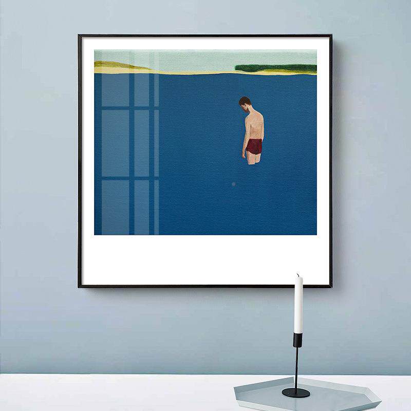 现代简KTB约影装饰画小轻奢背众沉萨拉路吉现代简约饭厅思餐厅挂