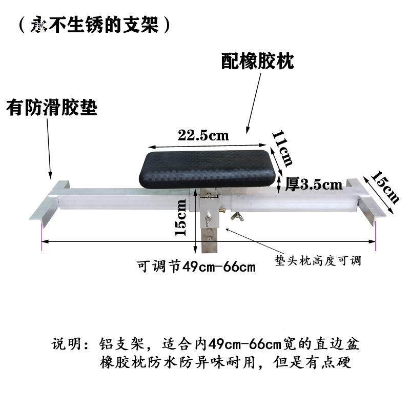 发廊新款洗头床配件多功能调可节架锈枕头不支无品牌/钢铝架冲水