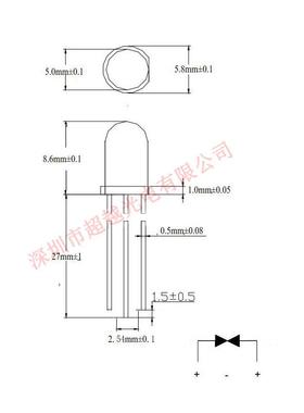 RGB三色ledd发光二极管5mfm全BSV彩灯珠5红绿直蓝插式le灯珠F5rgb