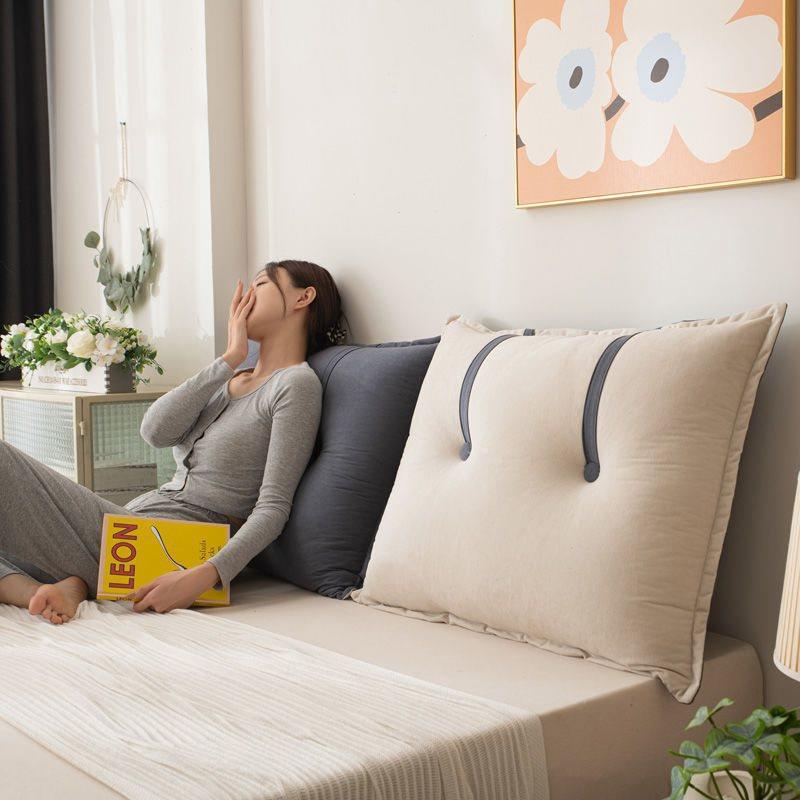 三角靠枕床双头靠垫靠背榻榻米床客靠厅沙发垫后GED背大号软包人