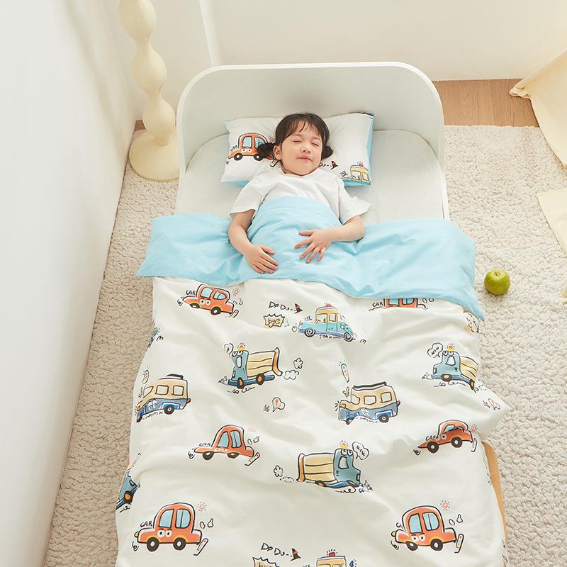 宝幼功儿园A类儿季童夏DGG被全棉多能单被套可拆式春秋宝被冬四被