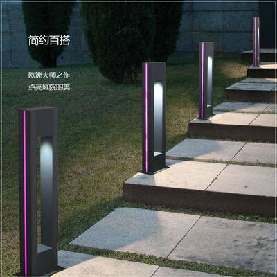 园DZL广庭场院壁住宅区公道路照明不锈钢太阳能庭院草坪景观高杆