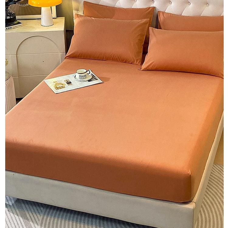 A厚全QVX棉磨毛床笠罩单件20加25年类棉新款秋冬纯三件套保护套床