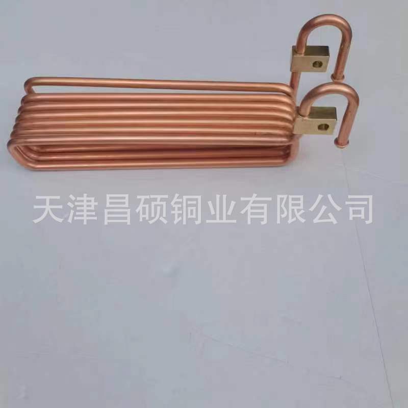 铜管厂家 T2紫铜管折弯 螺旋盘圆 小直径6.35*0.7水冷管 铝板镶嵌