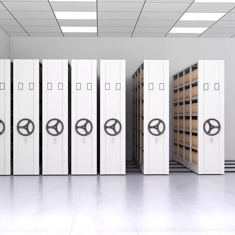 移动密集架档案室智能密集柜手摇式凭证柜电动资料架可移动档案柜