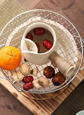 围煮茶套侧把壶煮器具家炉43921用室内茶户外中整式日式围炉取暖烤茶壶