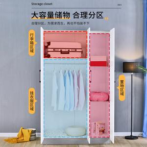 帽纳衣23柜卧家室用组装衣橱出租房主卧平开整体柜子板式收衣间