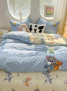 系新款云朵棉大版毛巾绣四件套马里奥列YZN床单舍学生宿三款件套