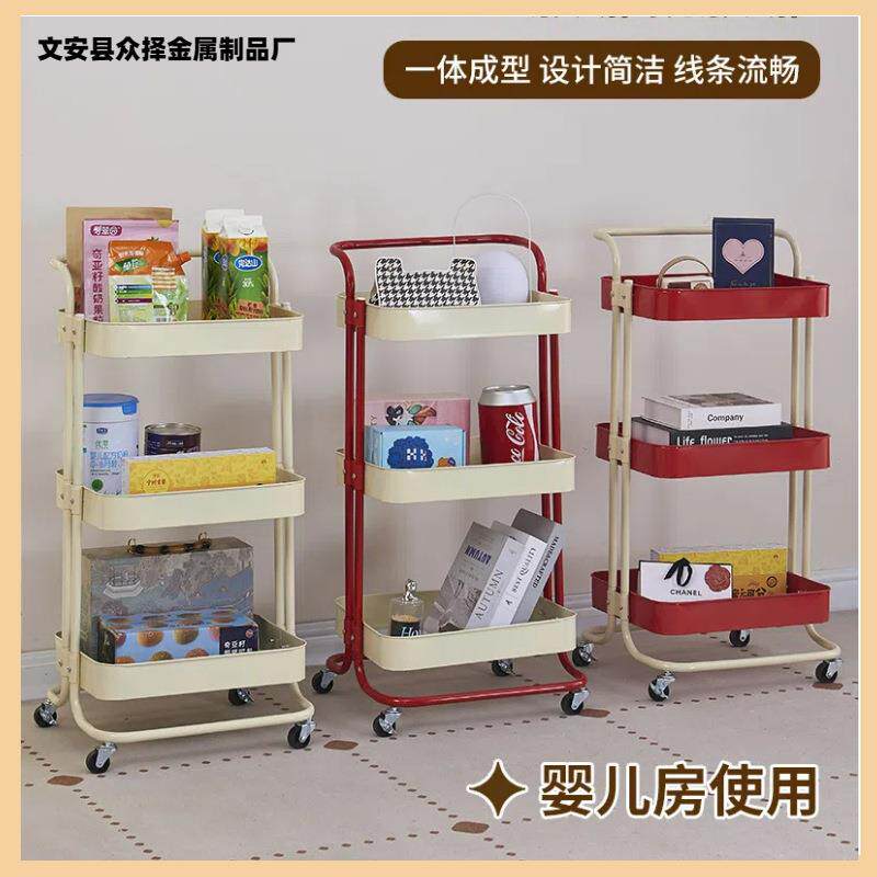 可移动物架XNE厨房四层收纳架菜调蔬料婴儿用置客品卧室厅储物小