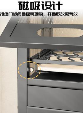 轻奢厨水槽置物架台面碗收纳置盘物带63812柜门多功房碗碟能架沥水架