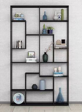 铁艺书物架架落地客厅玄关博古展示架收置纳GSF陈列办公室业风工