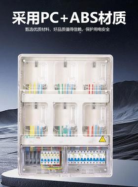 透明成单套电明表VBJ箱相六位表户外防水插卡式家用装PC塑料计量
