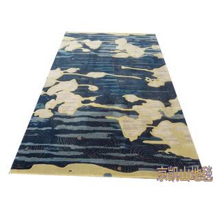 中国风水画蓝色样板房客厅茶几沙发地毯抽书房象792卧室大厅接墨