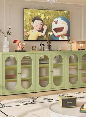 书架置童用架客厅28096家玻璃带门展示柜铁艺书柜矮柜儿储物柜收物纳柜