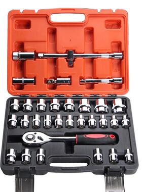 厂家直销2件套扳筒组合工具家用汽修套筒3组EIT套多功能套筒手