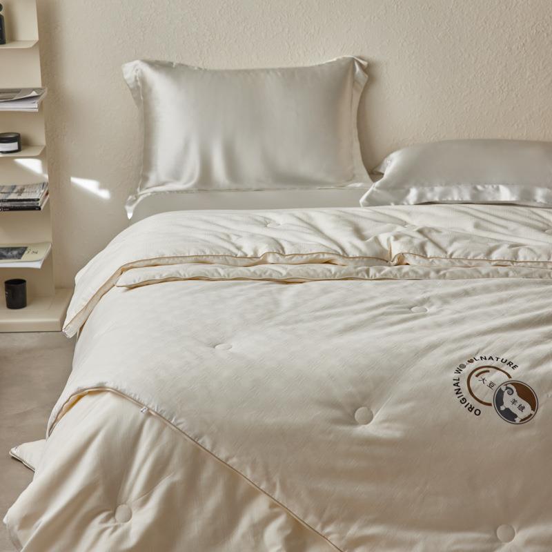 全棉羊ZVM绒大子被棉春秋被加厚冬被子母豆被单双人冬季保暖纯被