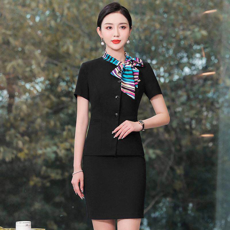 空姐制服服套装女乘前务员夏季袖餐厅服务员短宾馆XS189酒店台套