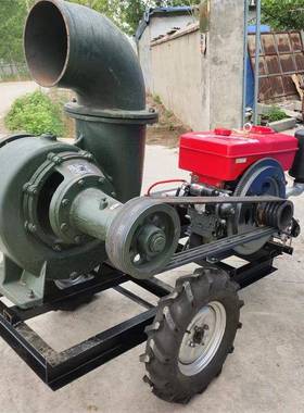 柴RKM油电动八启家寸大水泵出水量806方浇地灌溉拖车泵用款