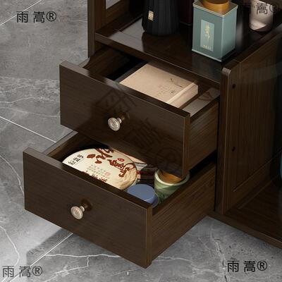 新茶中几式移动桌28220家用小茶台客厅实木车阳台茶烧水壶一体茶