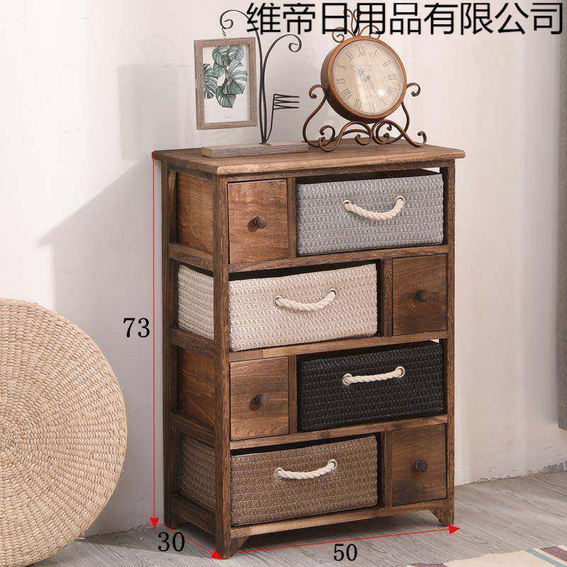 简易实木床柜简约卧室柜床头边收柜复古纳储物斗WIJ柜田园藤编置,鲜花速递/花卉仿真/绿植园艺,其它园艺用品,淘宝优惠券,粉丝福利购,淘宝优惠卷
