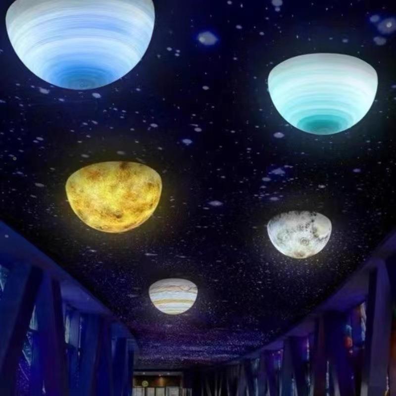 灯半圆星球铺吸顶灯客厅月球酒店酒KWY吧店ktv装饰灯商场创意行星
